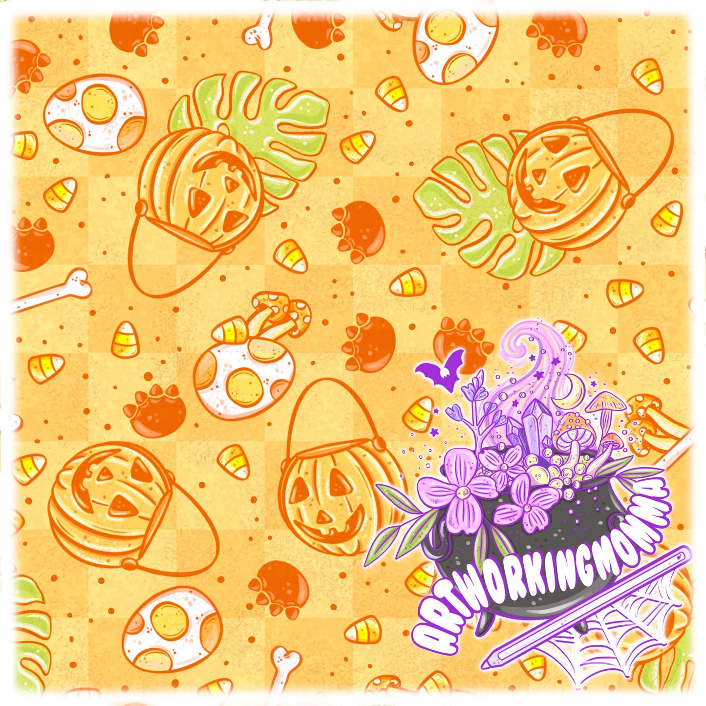 Candy Corn Dino (Coord)