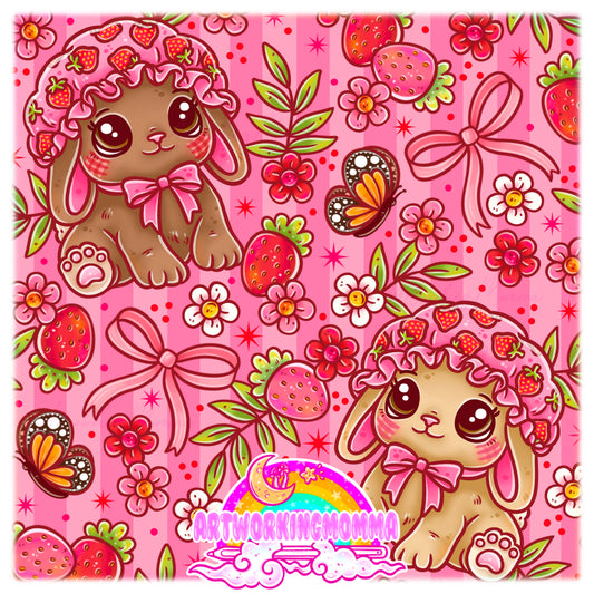 Strawberry Bunnies & PNG