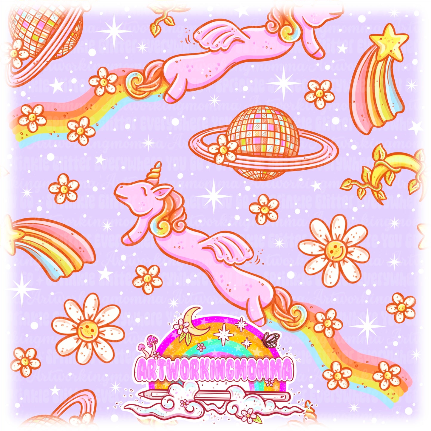 Squiggly Space Unicorn