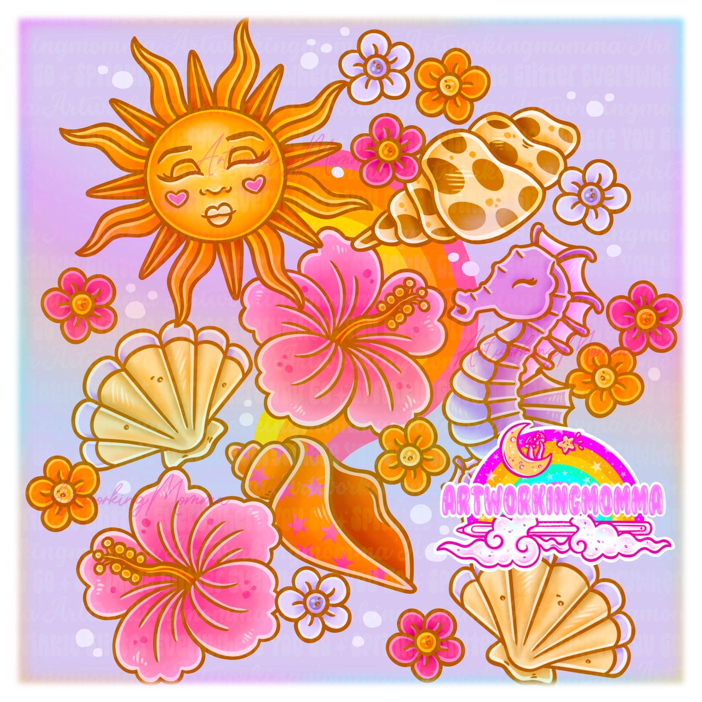 Sunny Seahorses & PNG