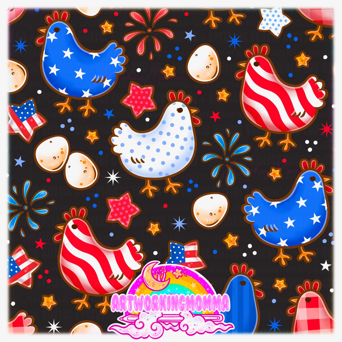 4th of July Chickens