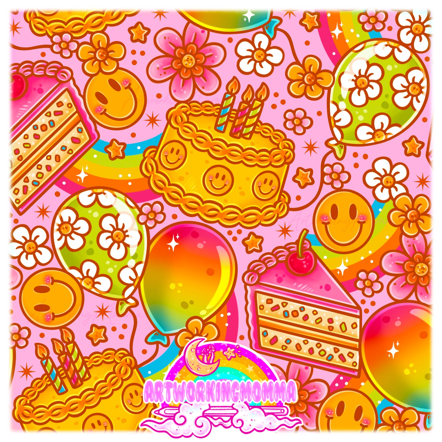 Retro Smiley Birthday