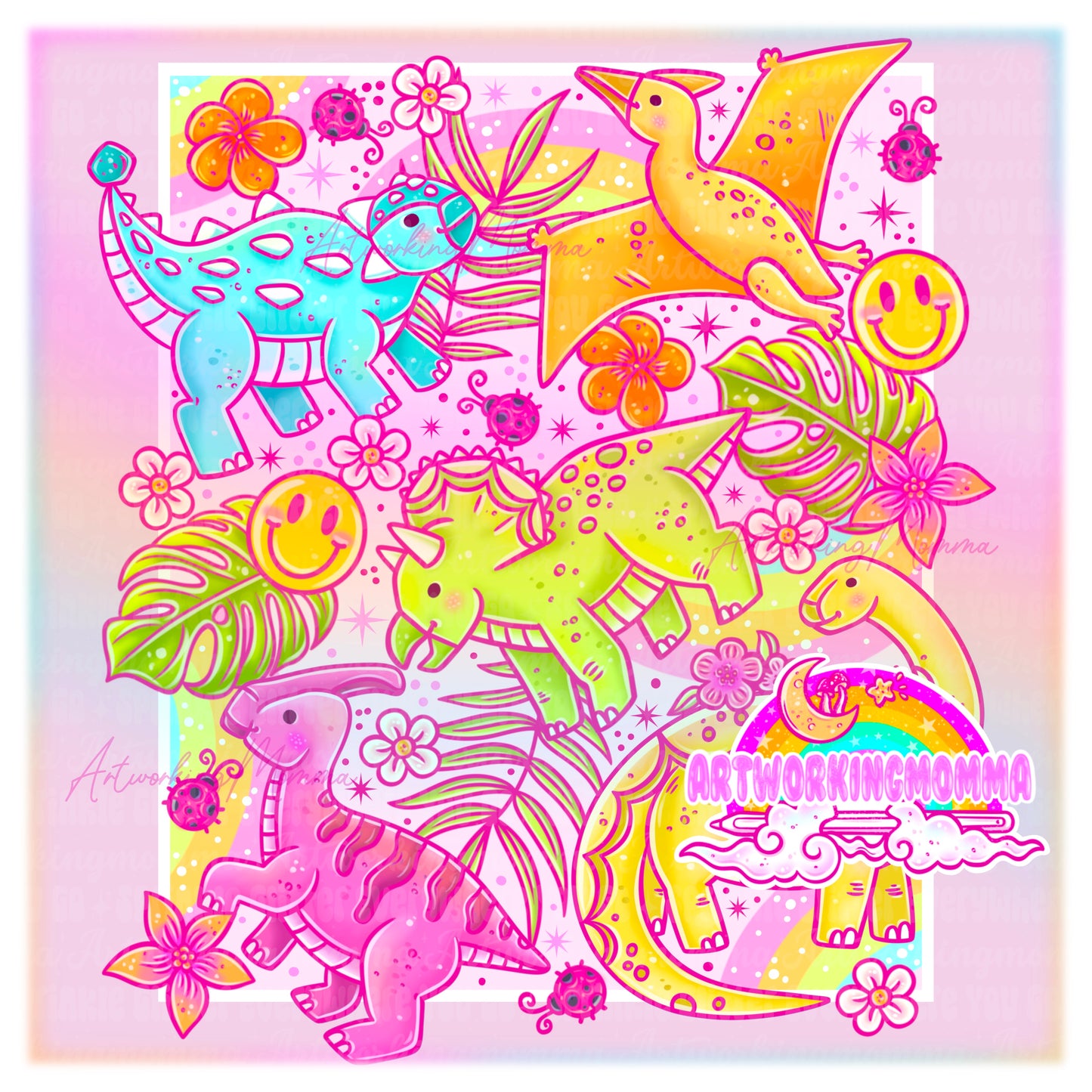 New Gummy Dinos Girly and PNG