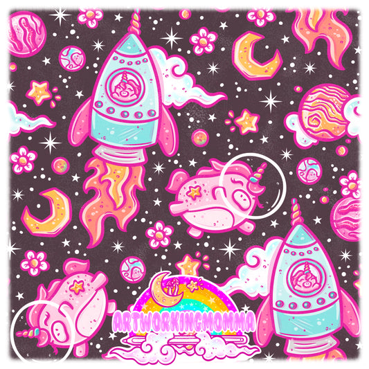 Chunky Space Unicorn + PNG