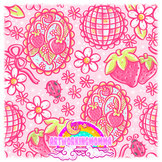 Disco Strawberries + PNG