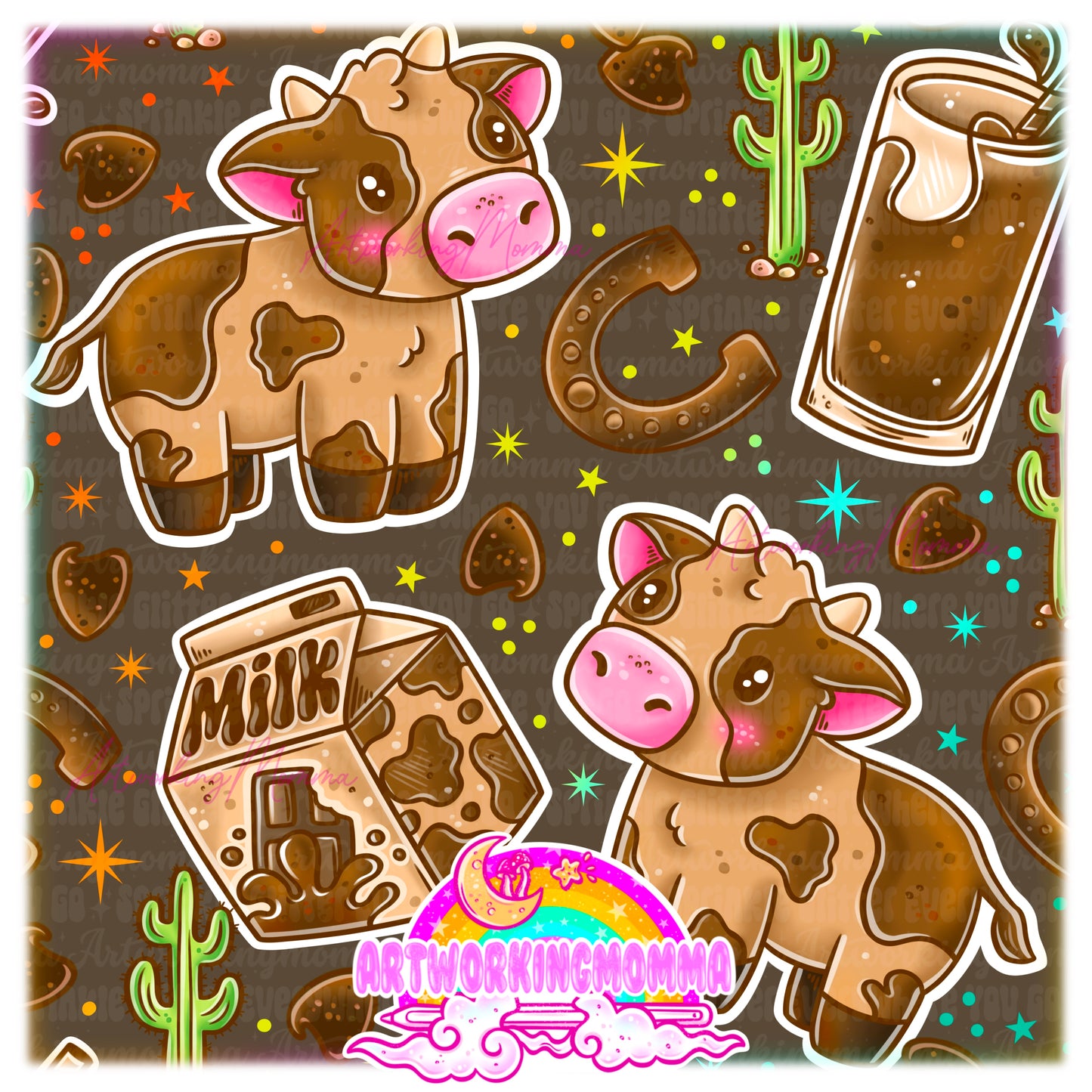 Chocolate Milk Cow and PNG