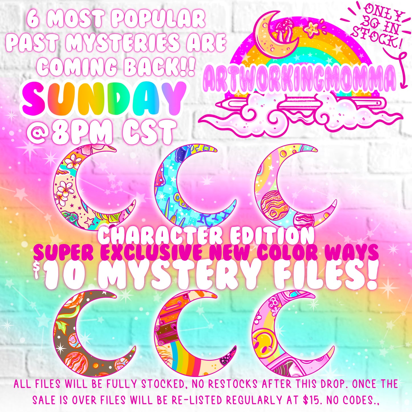 Limited New Colorway Character Mystery and PNG BUNDLE no surprises included