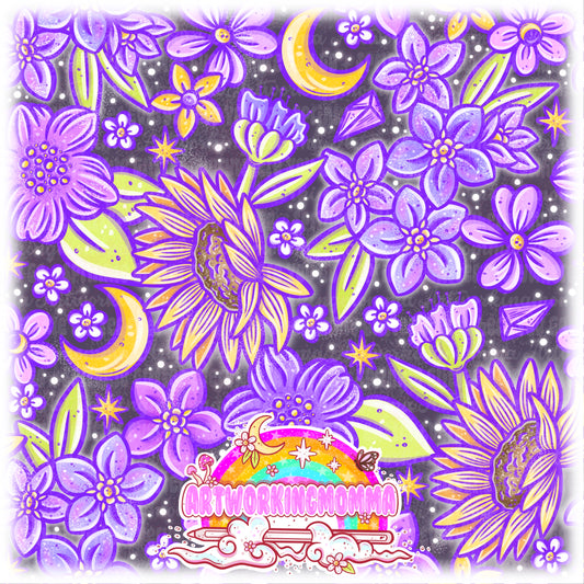 Celestial Purple Floral