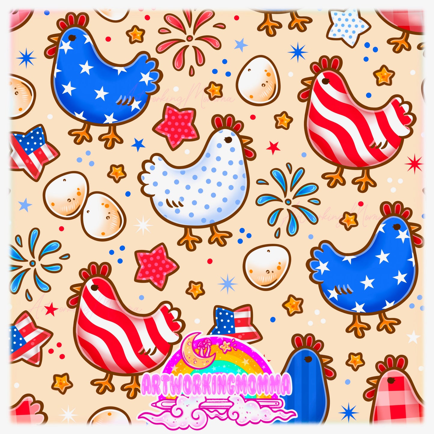 4th of July Chickens