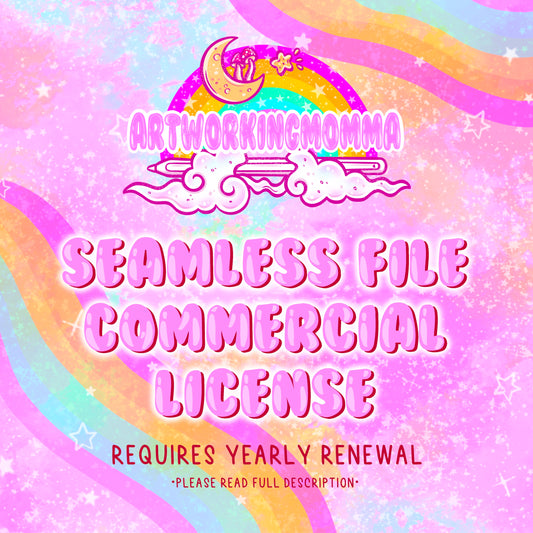 Seamless File Commercial License- print shops and mass printing