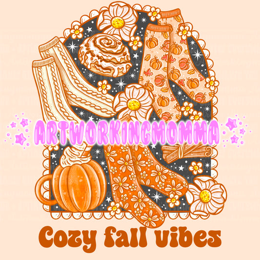 Fall Cozy Socks PNG