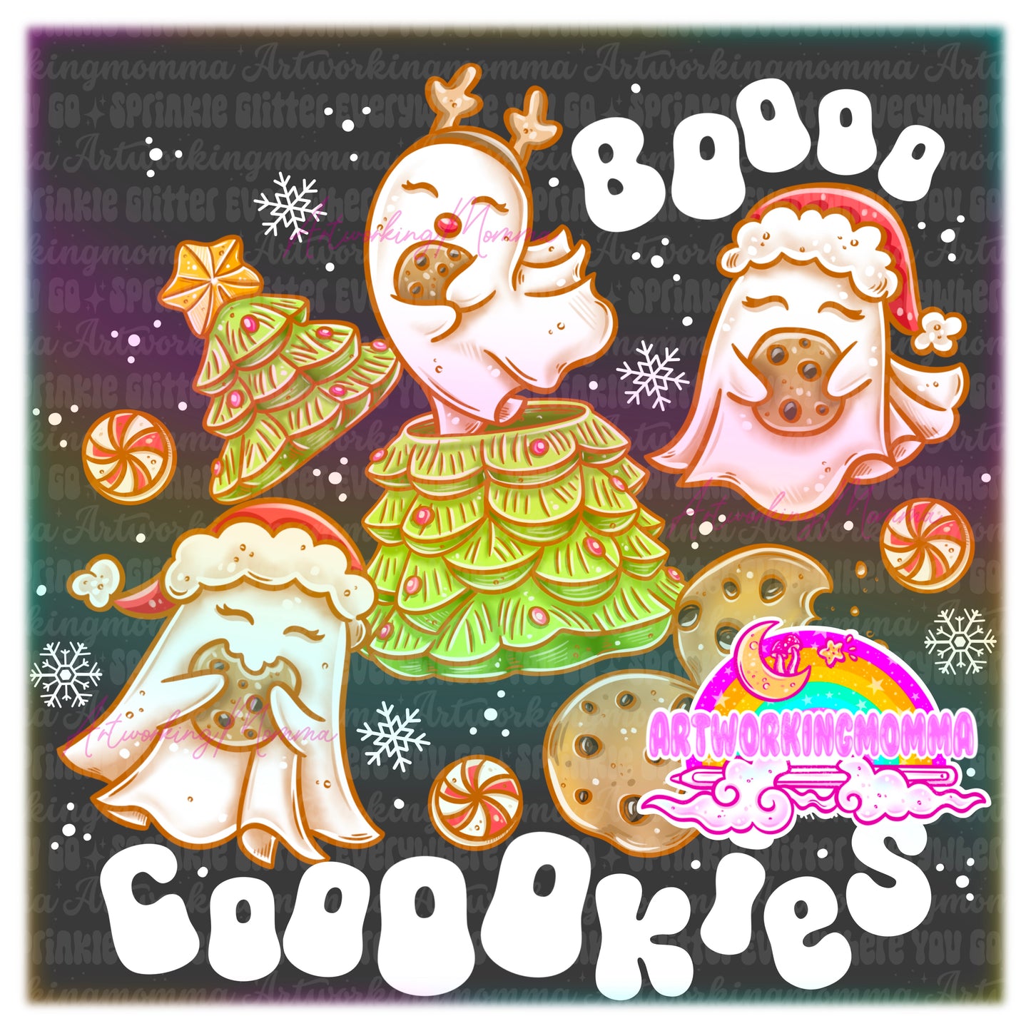 Ghosties and Cookies and PNG