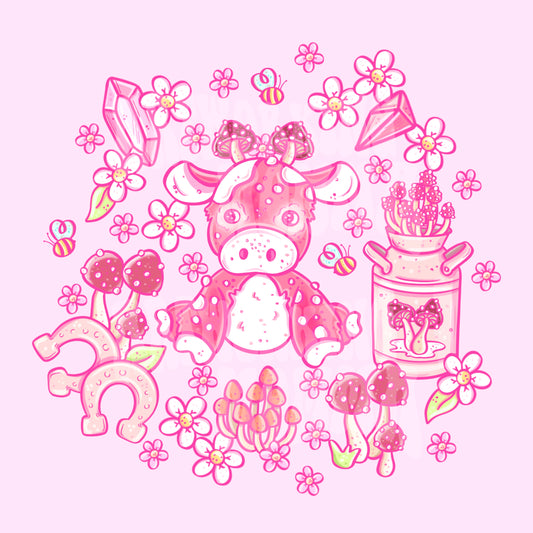 Mushroom Cows PNG