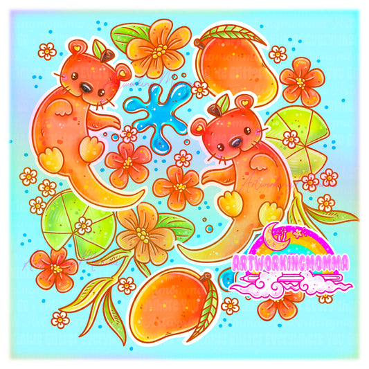 Mango Otters PNG
