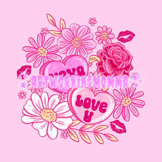 Valentine Floral PNG