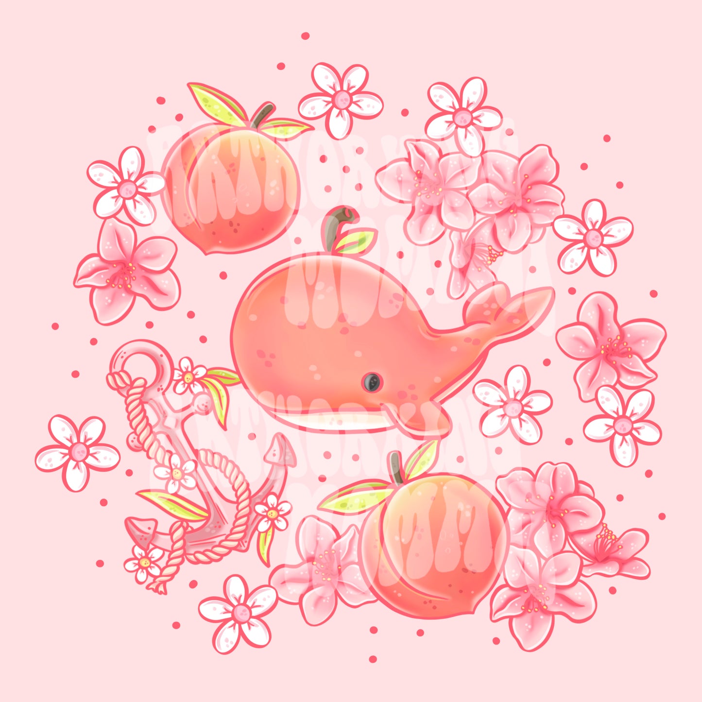 Peach Whale Sub